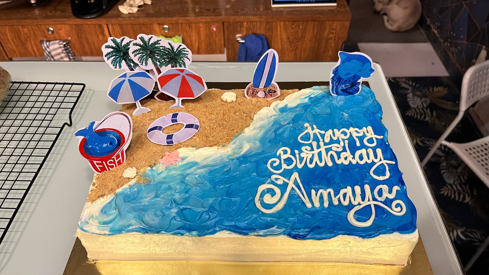 Beach Theme Chocolate cake 3kgs