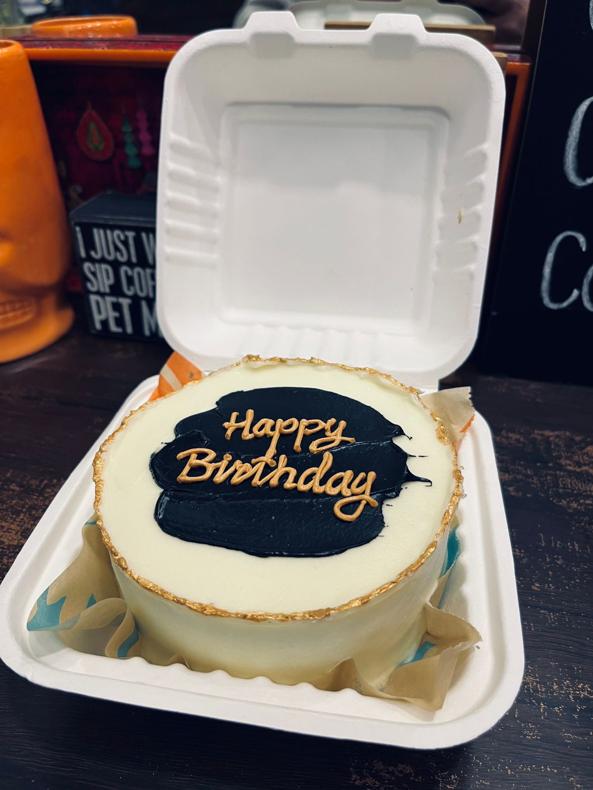 Chocolate Coffee Bento Cake