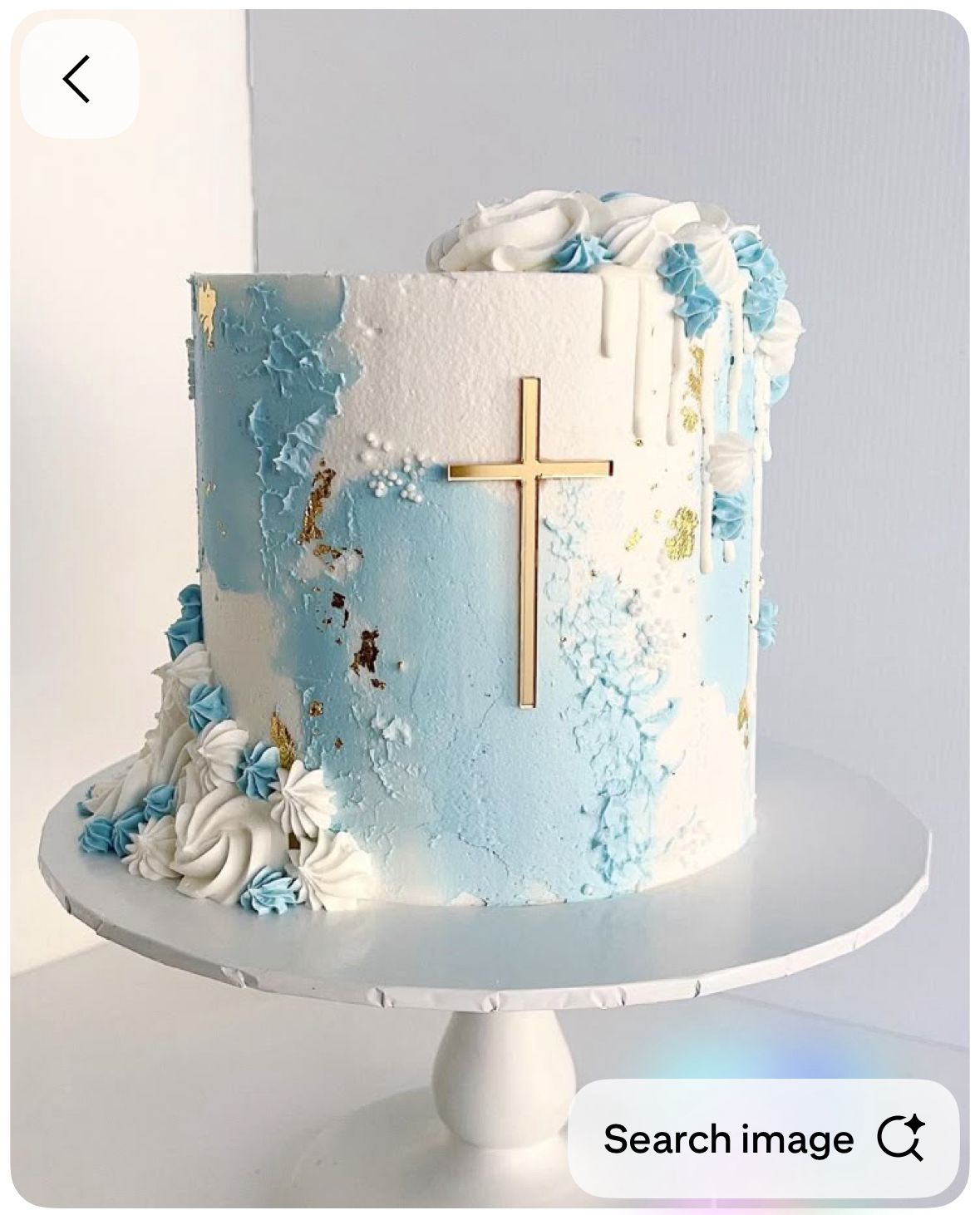 Chocolate Ganache Baptism Cake 1kg