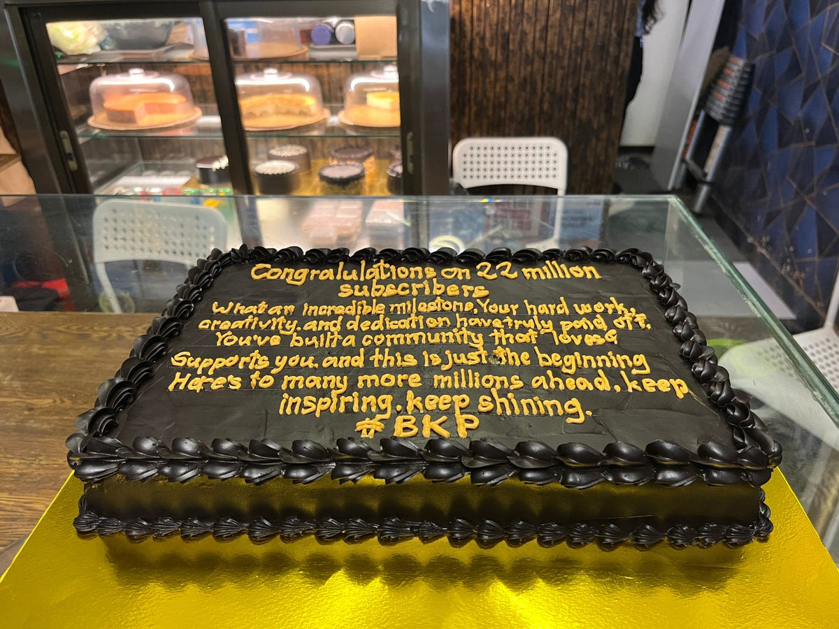 Custom Message Cake 5kg – Big Boy Cake & Bakers