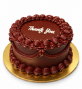 Elegant Chocolate Thank You Cake