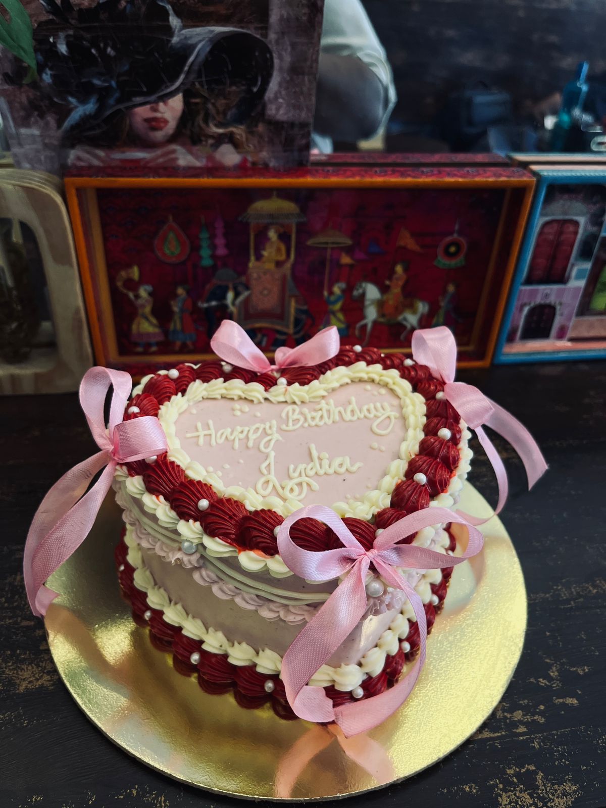 Heart Shaped Birthday cake