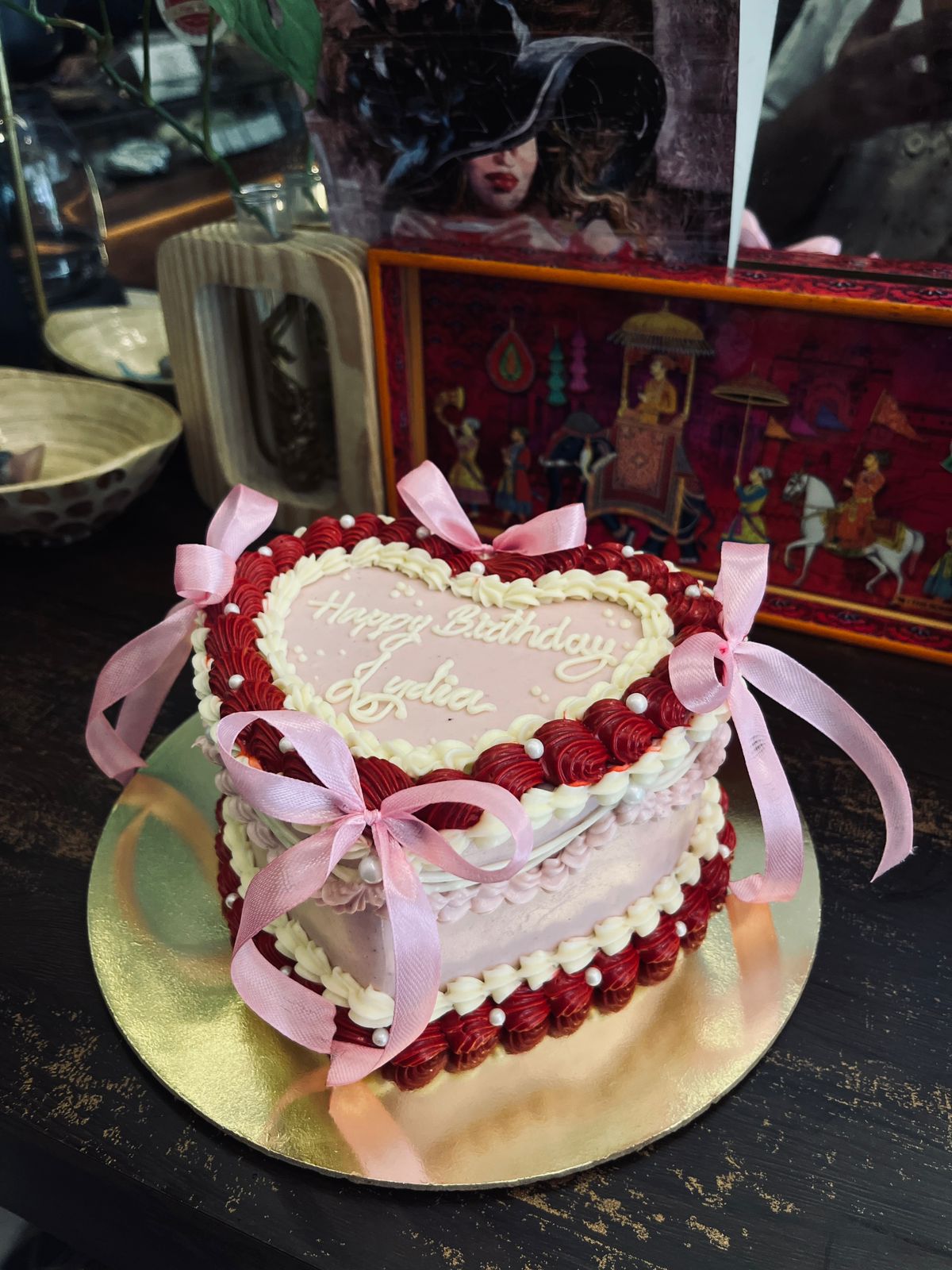 Heart Shaped Birthday cake