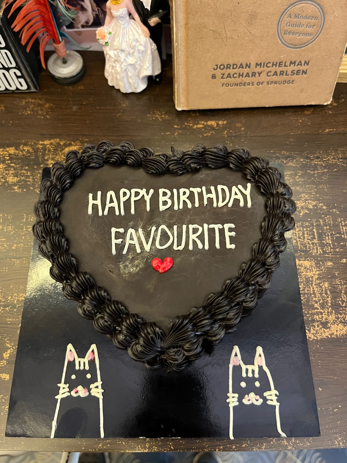 Heart themed Chocolate Truffle Birthday Cake