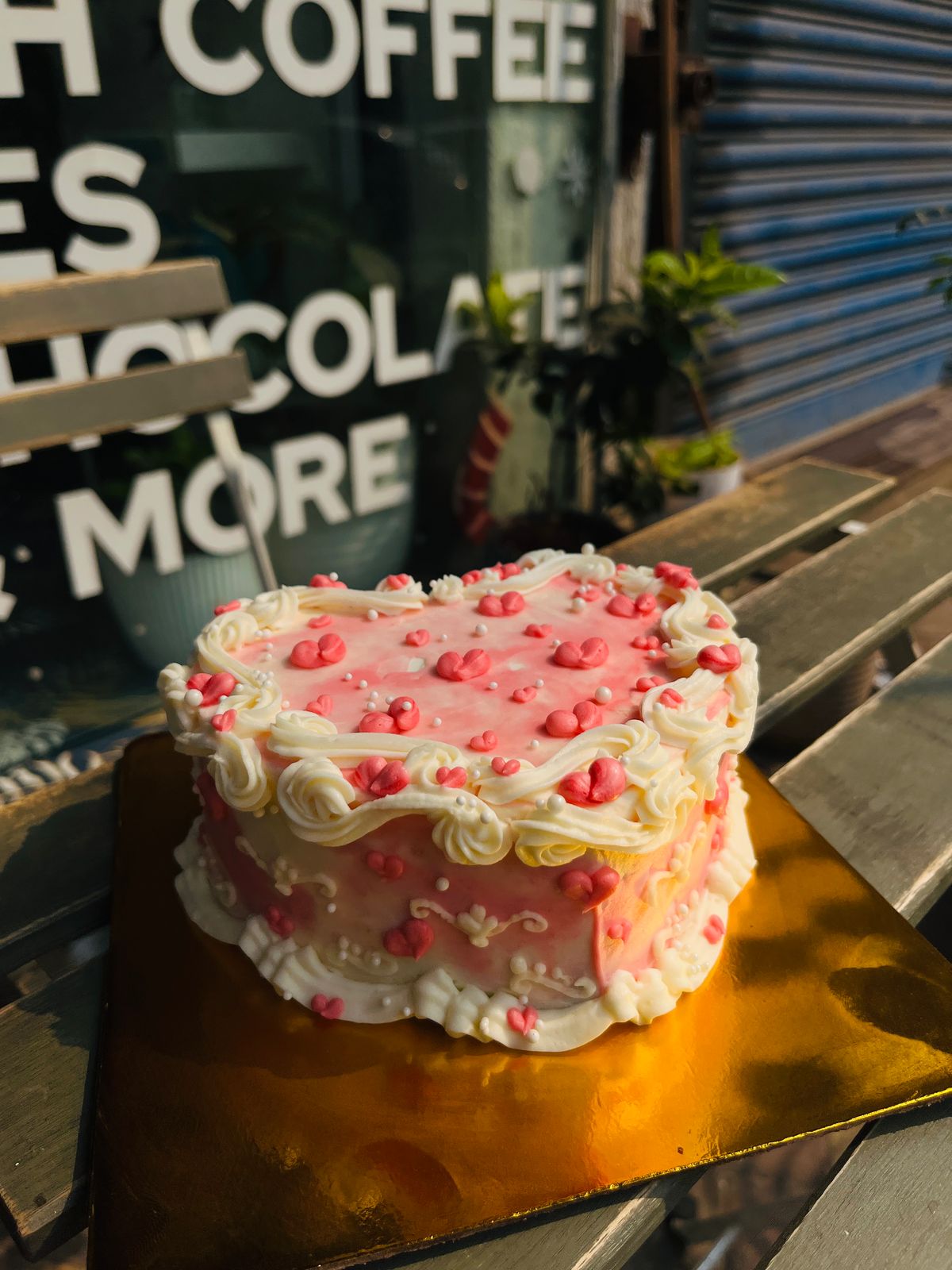Heart themed Birthday Cake & No Added Sugar