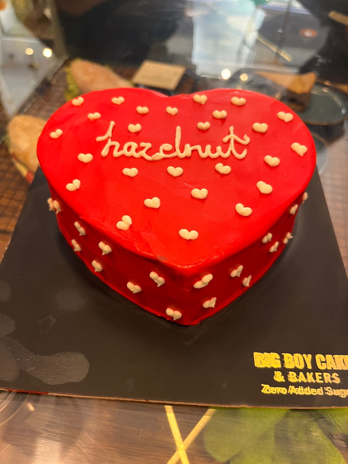 Heart themed Birthday Cake & No Added Sugar