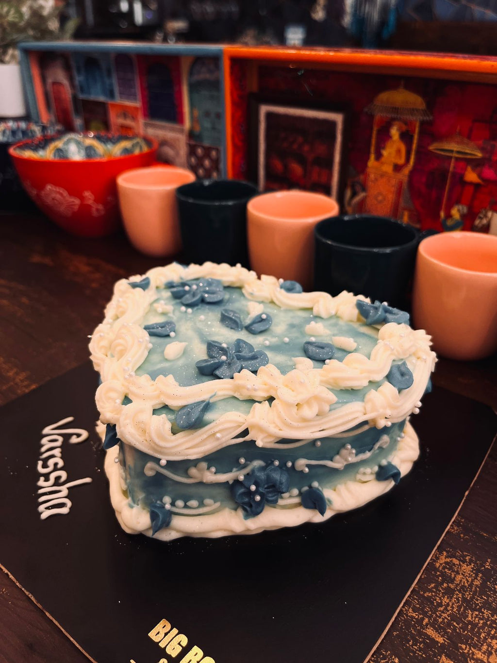 Heart themed Birthday Cake & No Added Sugar
