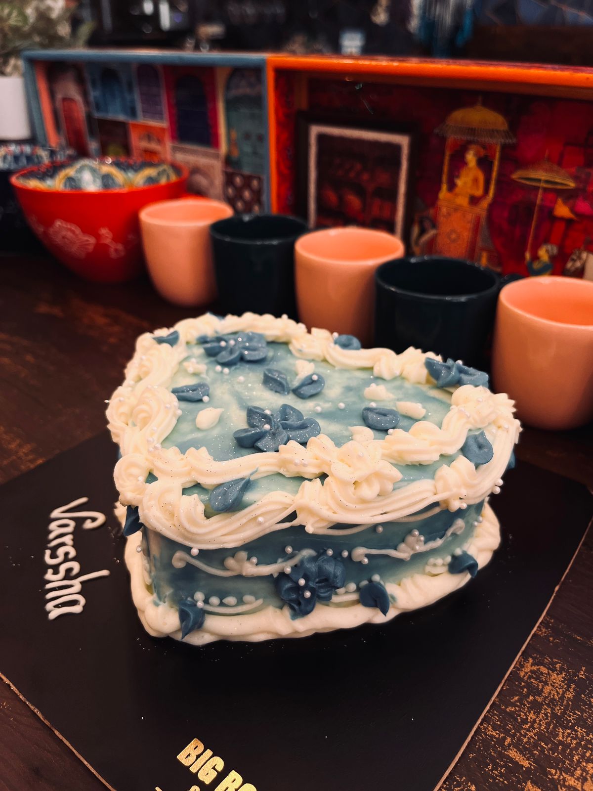 Heart themed Birthday Cake & No Added Sugar