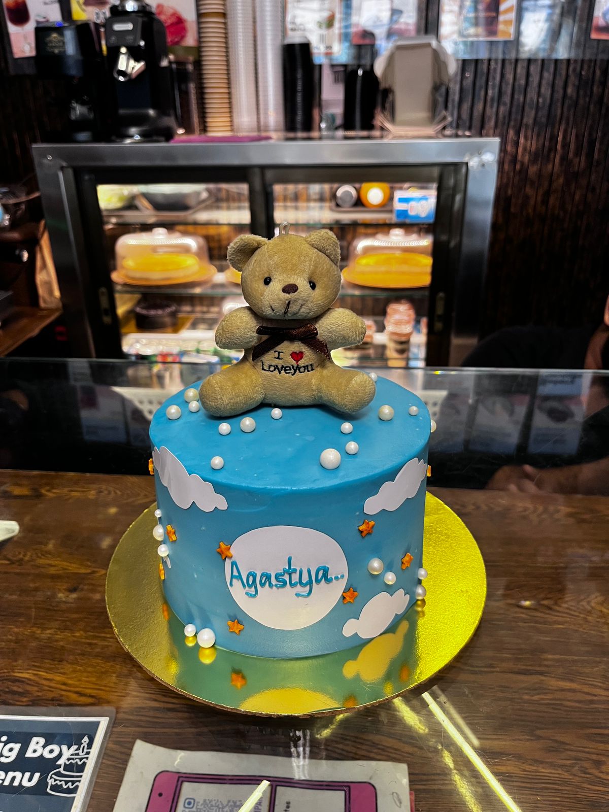 Chocolate Coffee Teddy cake 1/2kg