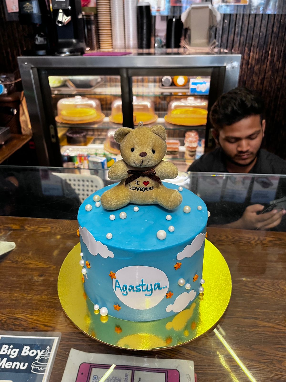 Chocolate Coffee Teddy cake 1/2kg