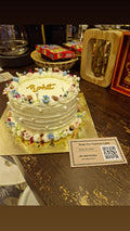 Elegant & Floral birthday mocha cake 1/2kg